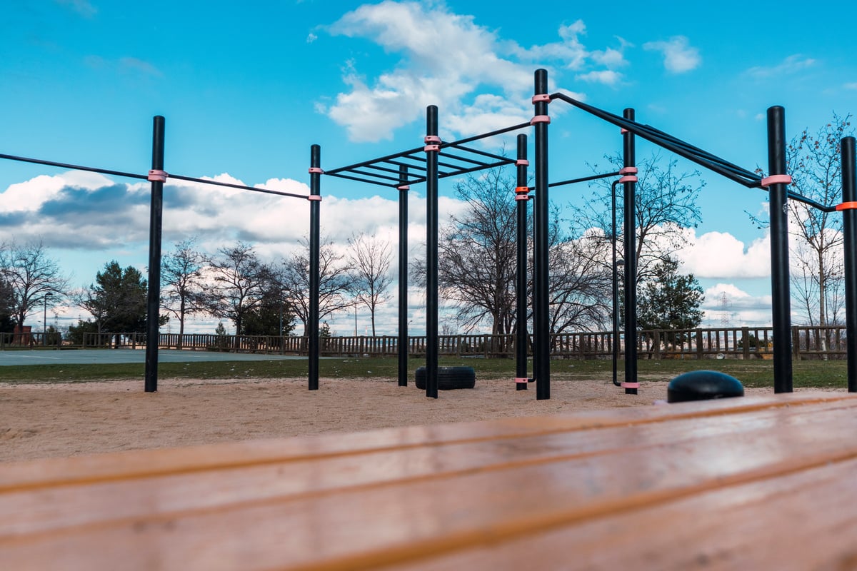 bar park for street workout or calisthenics